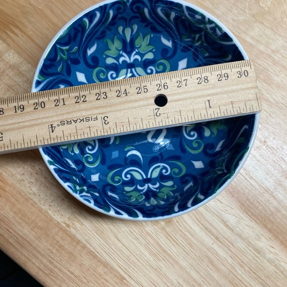 1800 Tequila Salsa Bowls Set of 5 Blue and White Pre-Owned - Picture 4 of 5